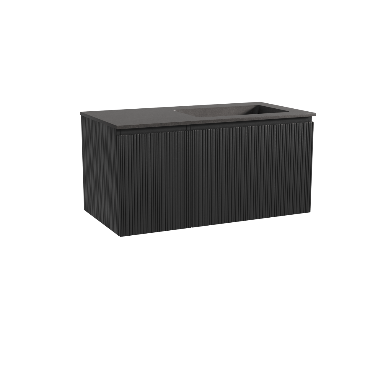 Storke Ribs Badmöbel Set mit Scuro Waschtisch