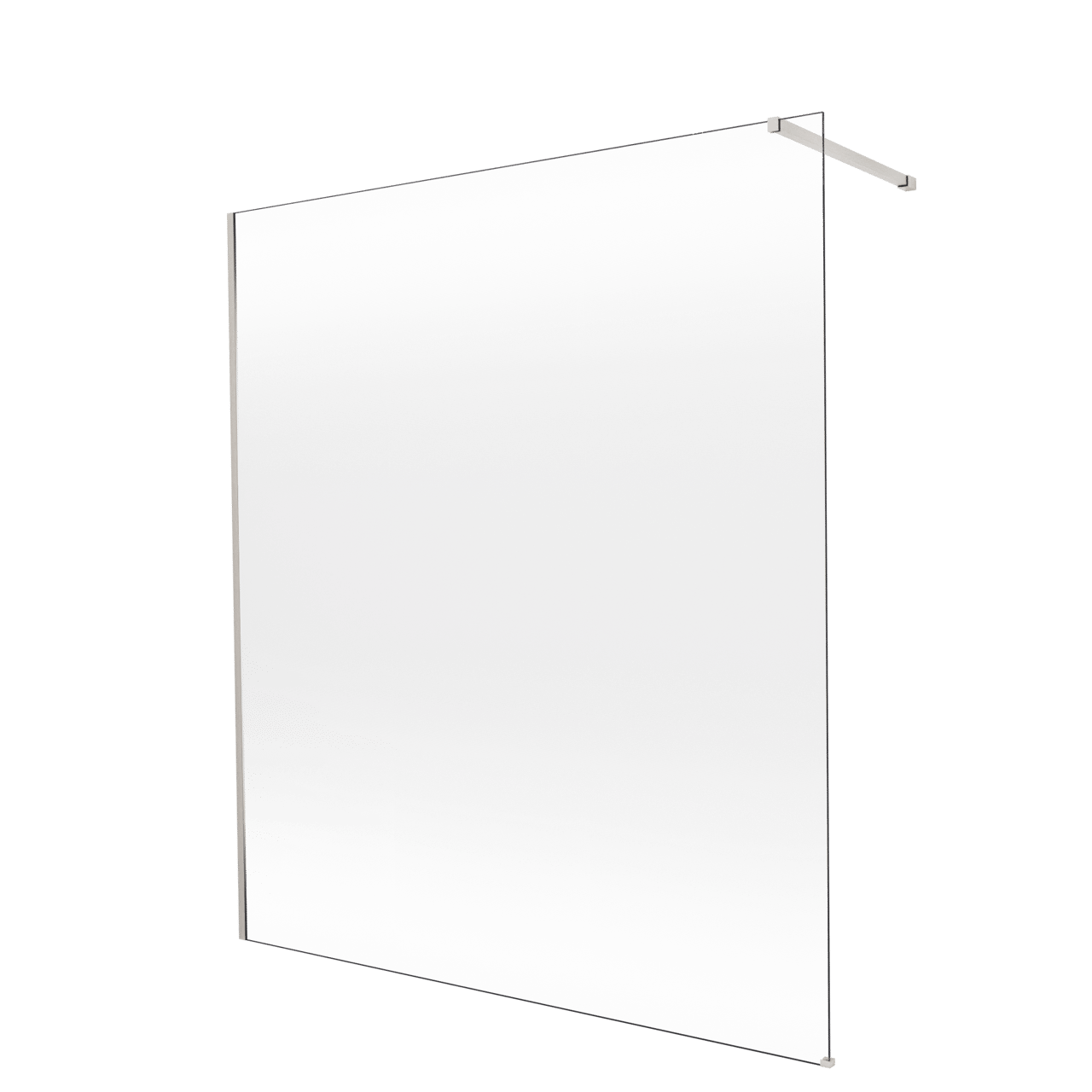 Balmani Modular douche à l'italienne: 180 x 200 cm, Permafrost, avec coating, Profil Brushed CoolMetal
