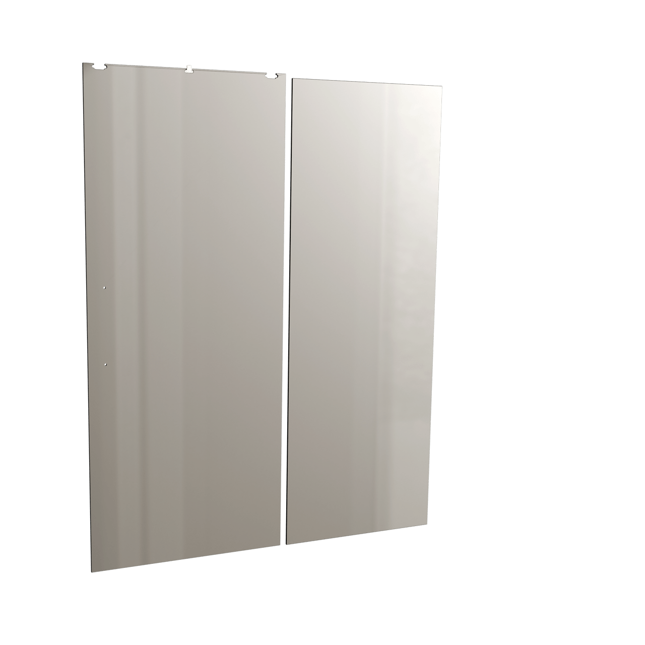 Balmani Senses Design porte coulissante droite 160 cm x 210 cm verre Miroir Reflex, coating inclus