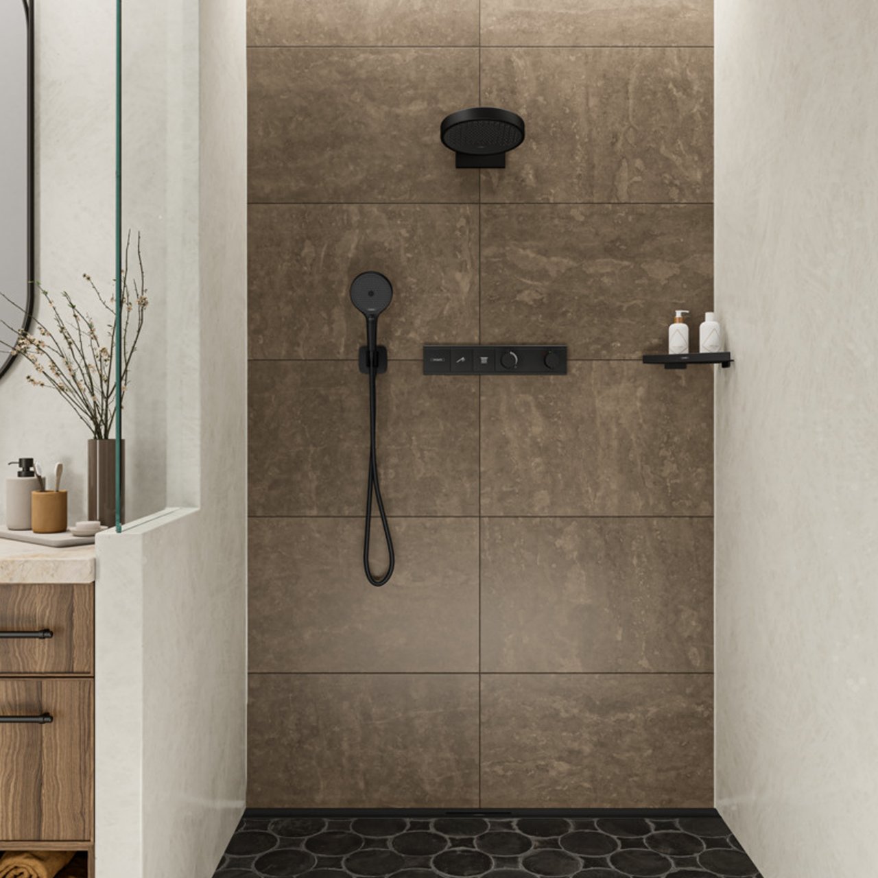 Hansgrohe Rainfinity 130 Handdouche 3 straalsoorten Mat Zwart