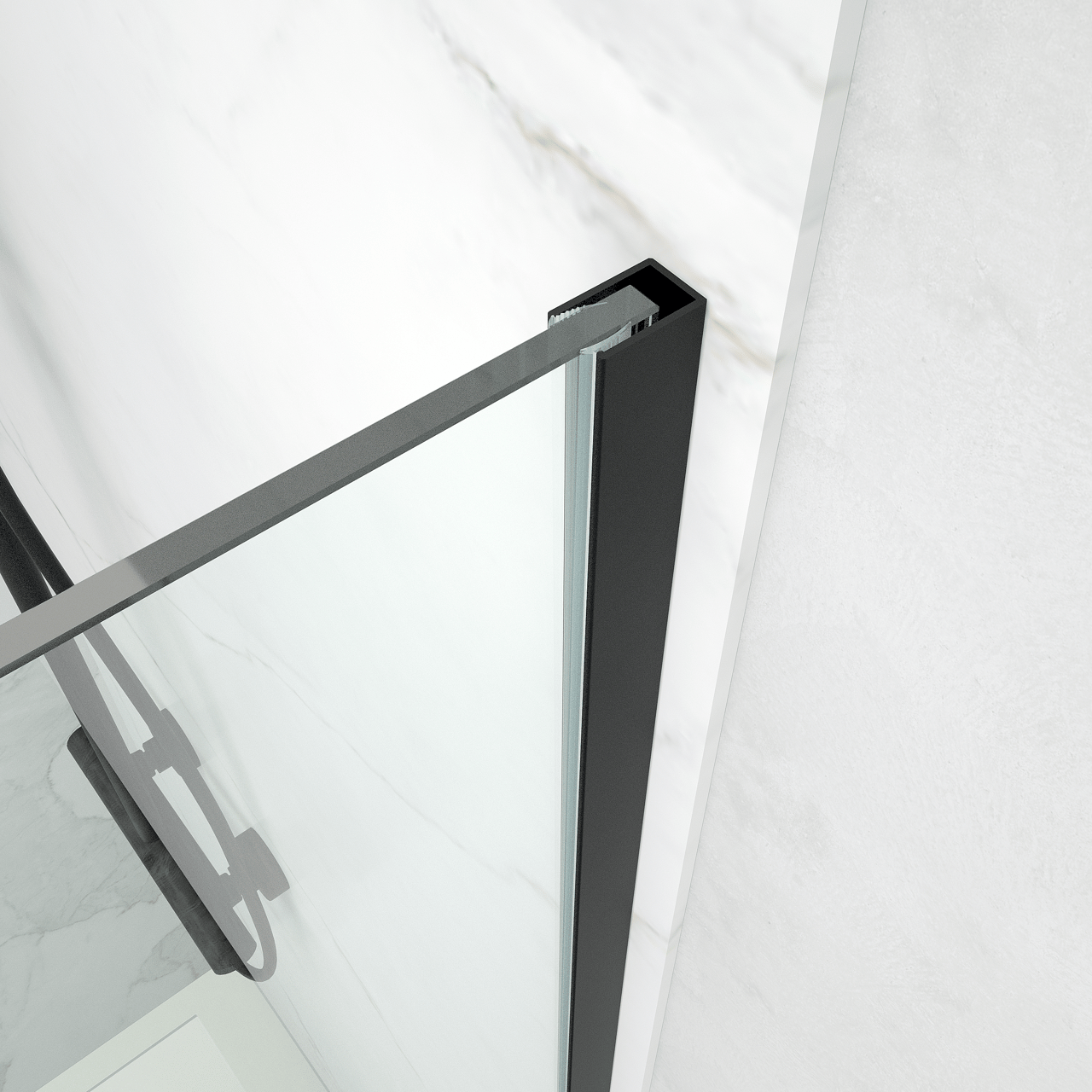 Balmani BMSS profilé mural 2,3 x 200 cm noir mat