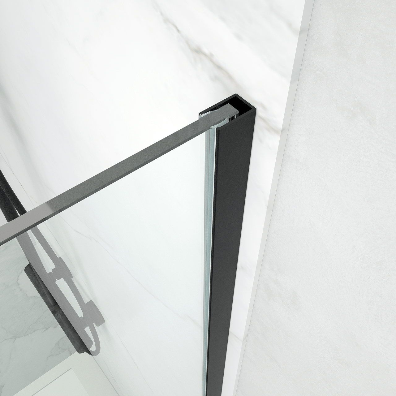 Balmani BMSS muurprofiel 2,3x200cm mat zwart