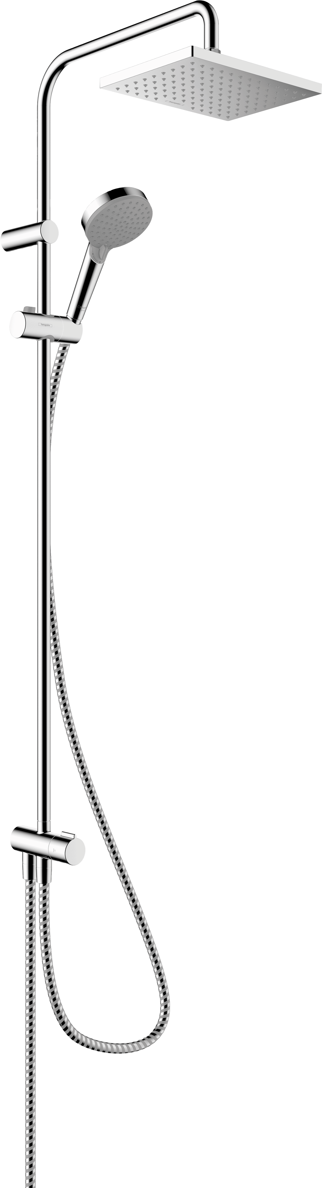 Hansgrohe Vernis Shape Duschsystem mit Chrom glänzend