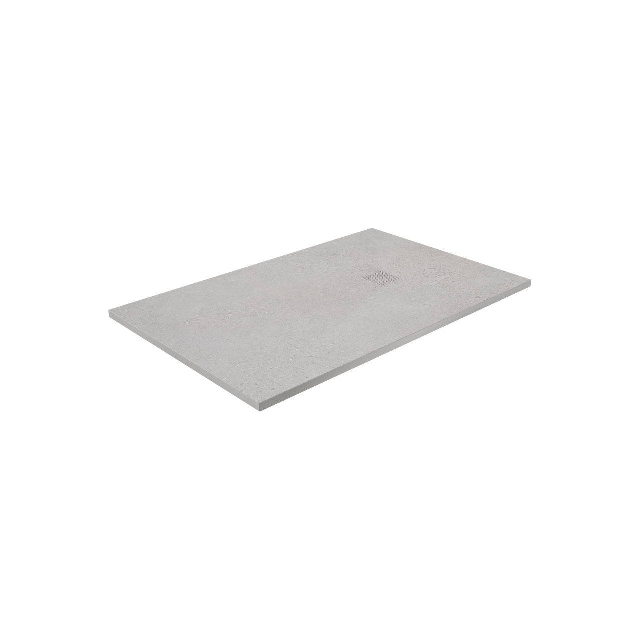 Balmani Impress receveur de douche 140 x 90 cm composite gris mat structure rock