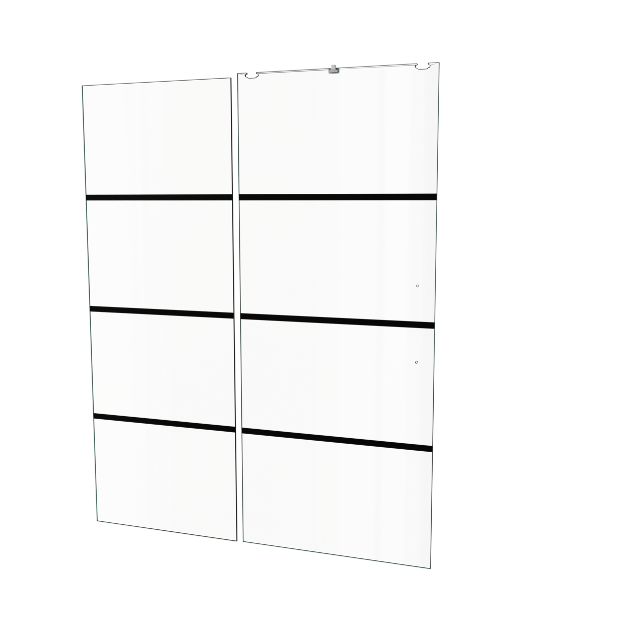 Balmani Senses Design douche schuifdeur links 160 cm x 210 cm Lined glas, met coating