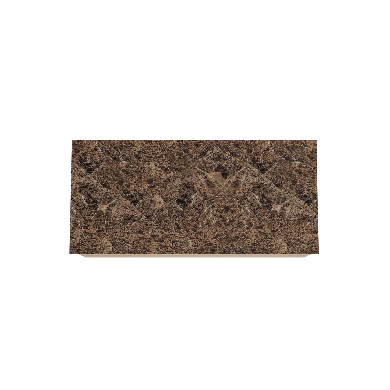 Balmani Mitra zwevend badkamermeubel 120 x 55 cm natuur eik met Stretto enkel of dubbel tablet in marmer dark emperador