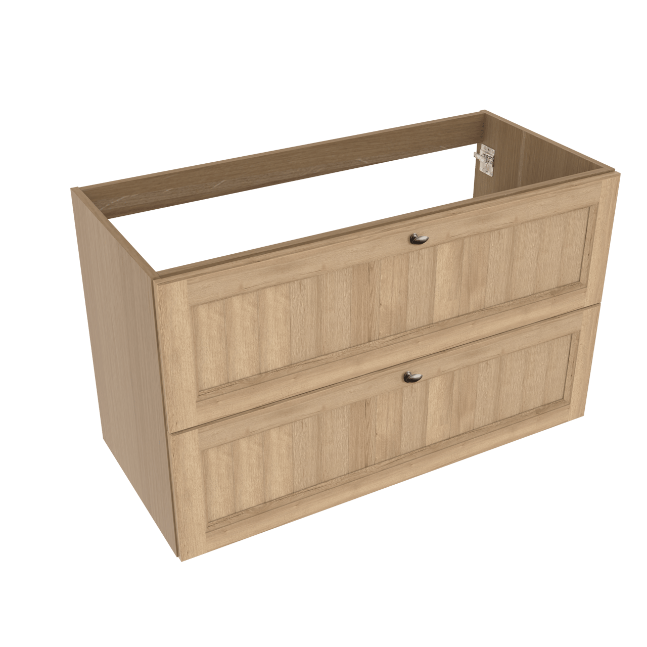 Balmani Lemon meuble sous-vasque a poser 120 x 55 cm chêne vieilli 2 tiroirs