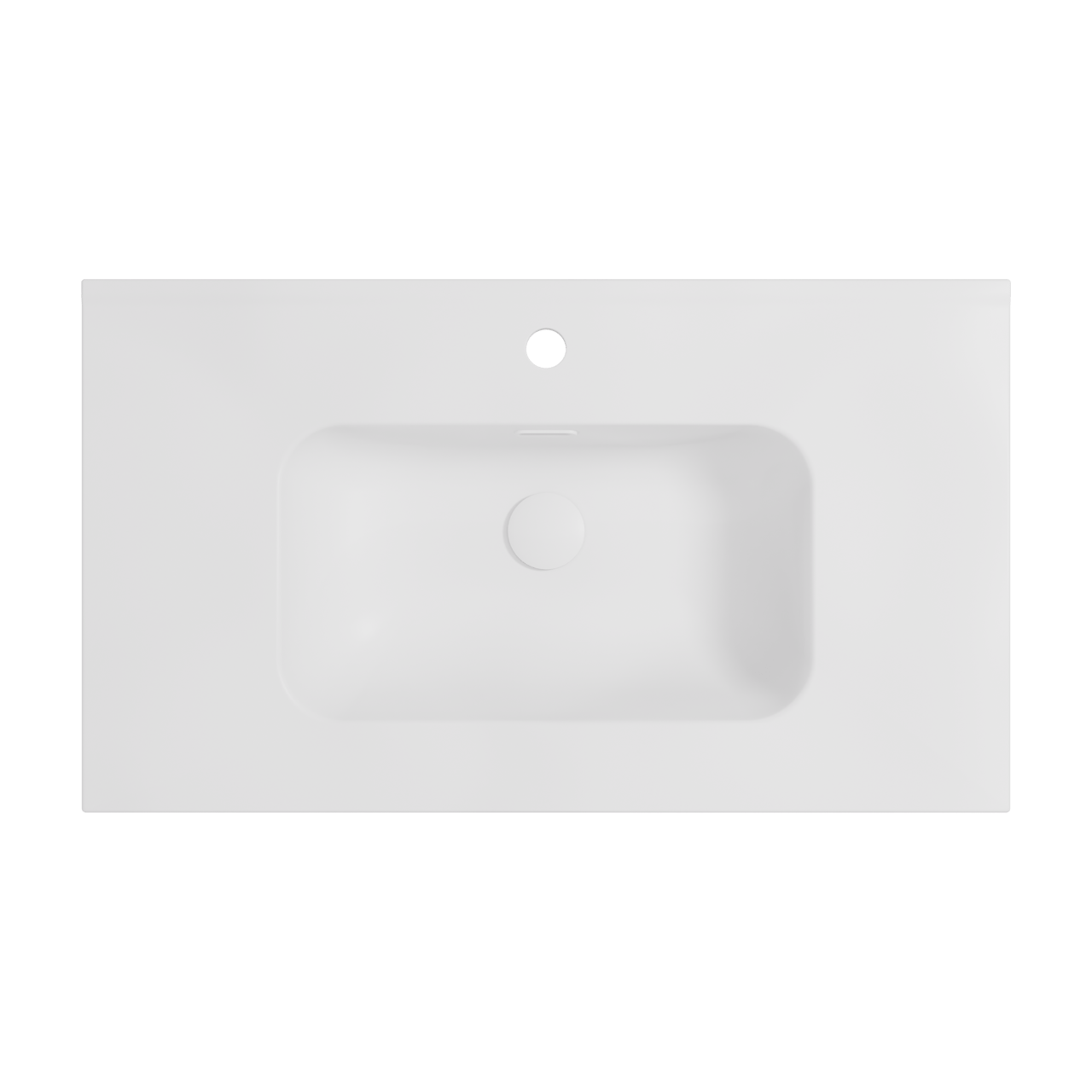 Balmani Nostra Einzelwaschtisch Porzellan matt Weiβ 80 x 46 cm