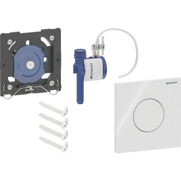 Geberit Sigma 01 betätigungsplatte Weiß Glänzend mit Urinalsteuerung für Duofix Urinal-Element