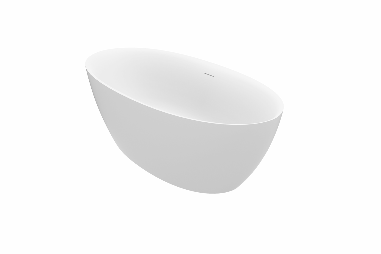 Luca Varess Dias ovaal vrijstaand bad 170 x 82 cm acryl mat wit