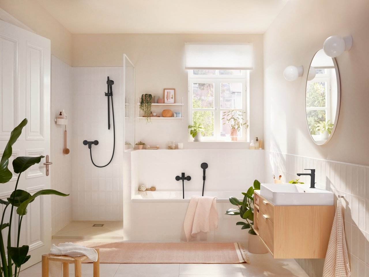 Hansgrohe Rebris S mengkraan douchekraan Mat Zwart