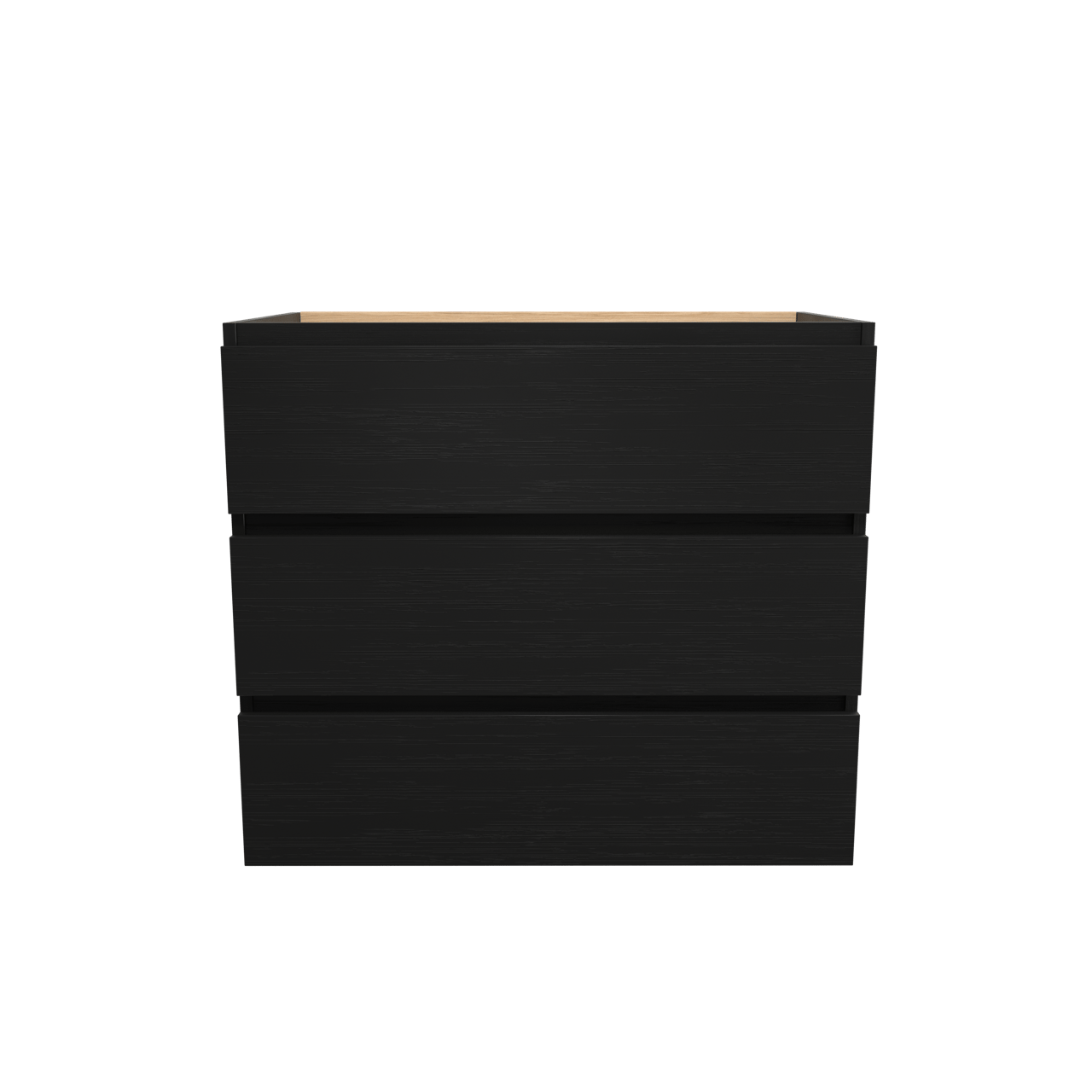 Balmani Lucida meuble sous-lavabo a poser 90 x 55 cm chêne noir 3 tiroirs