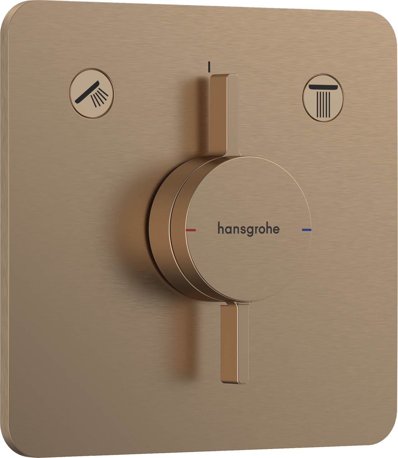 Hansgrohe DuoTurn Q inbouw mengkraan Brushed Bronze
