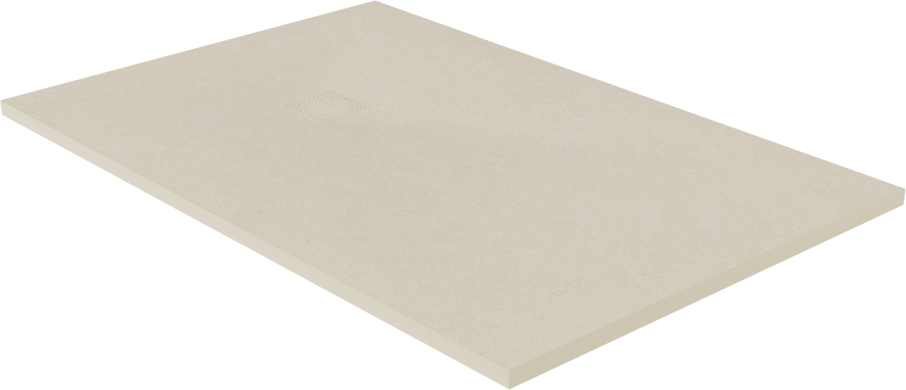 Luca Varess Suite douchebak 140 x 90 cm composietmarmer Dizzy Cream 