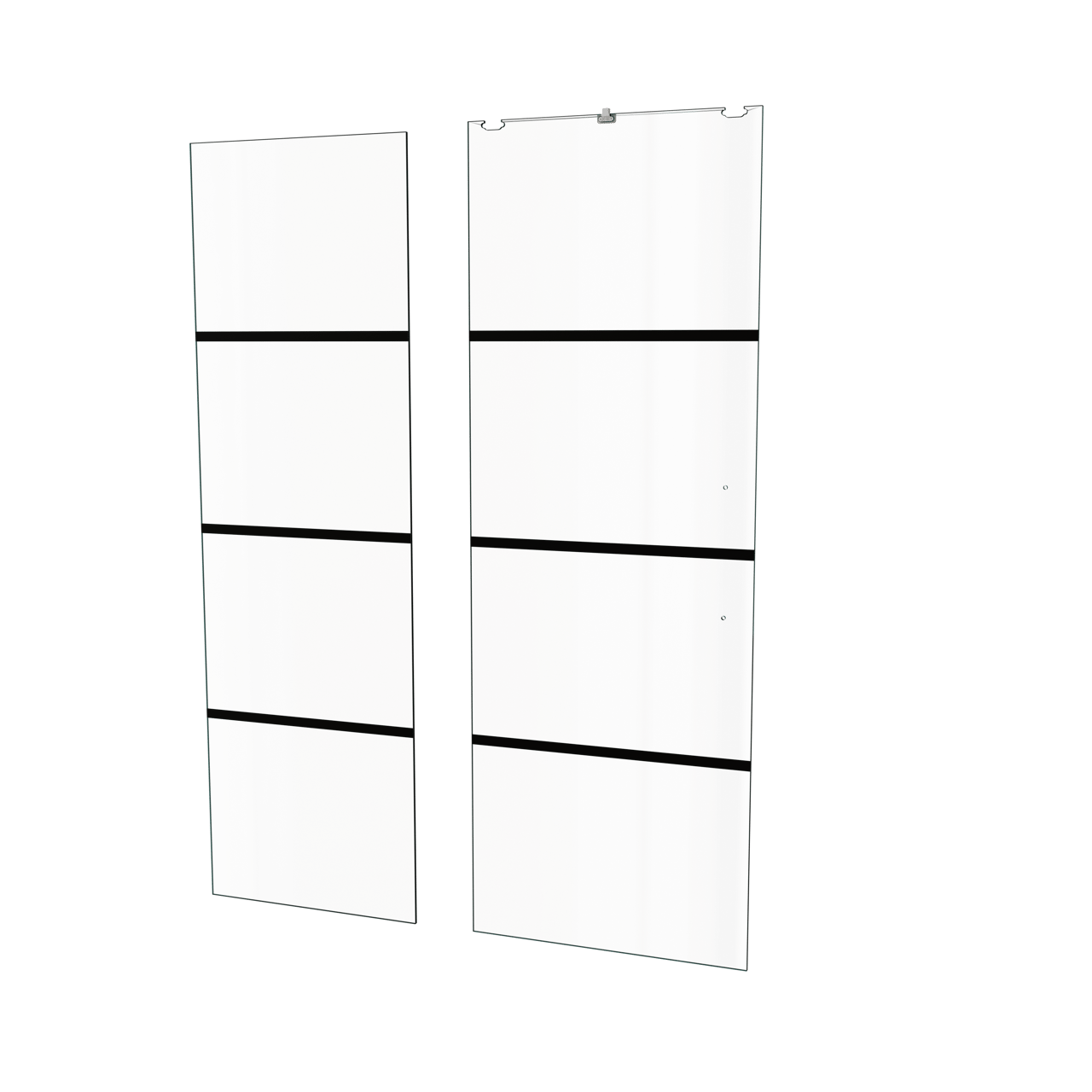 Balmani Senses Design Dusche Schiebetür Links 140 cm x 210 cm Lined Glas, inklusive Coating