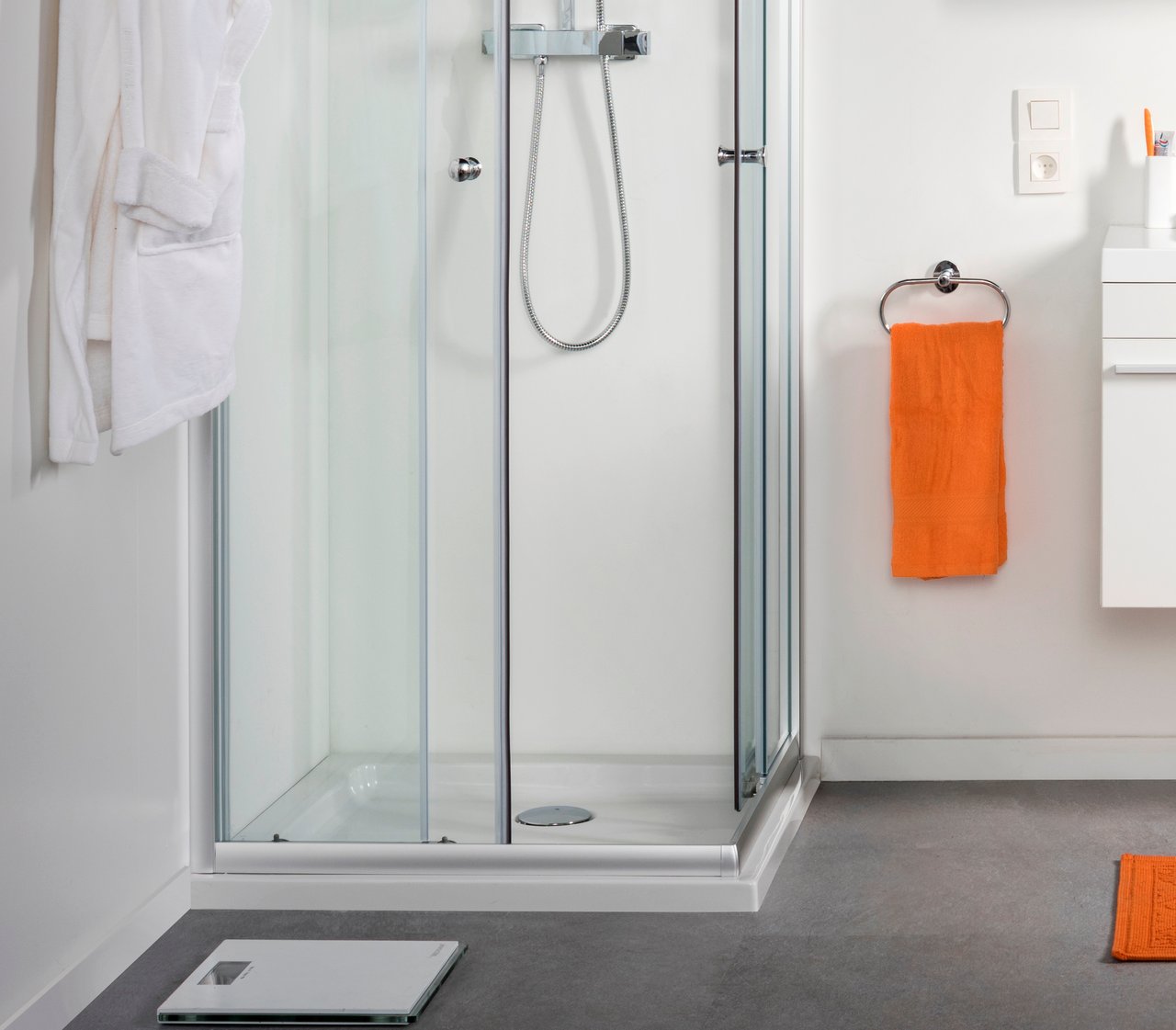 Linie Mango receveur de douche 90 x 90 cm acrylique blanc brillant