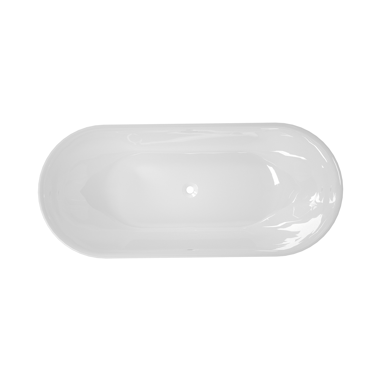 Luca Varess Mercuria ovaal vrijstaand bad 170 x 76 cm acryl glanzend wit