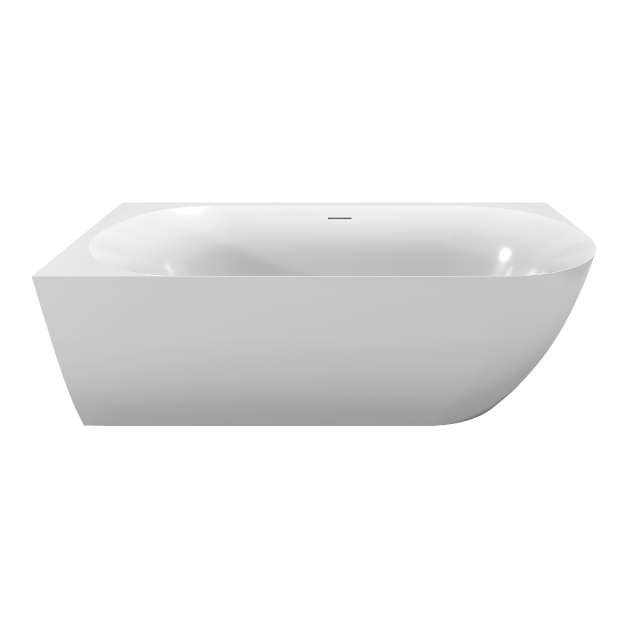 Luca Varess Otello 2-Personen-Eckbadewanne: links, 180 x 85 cm, Acryl, Weiß Glänzend