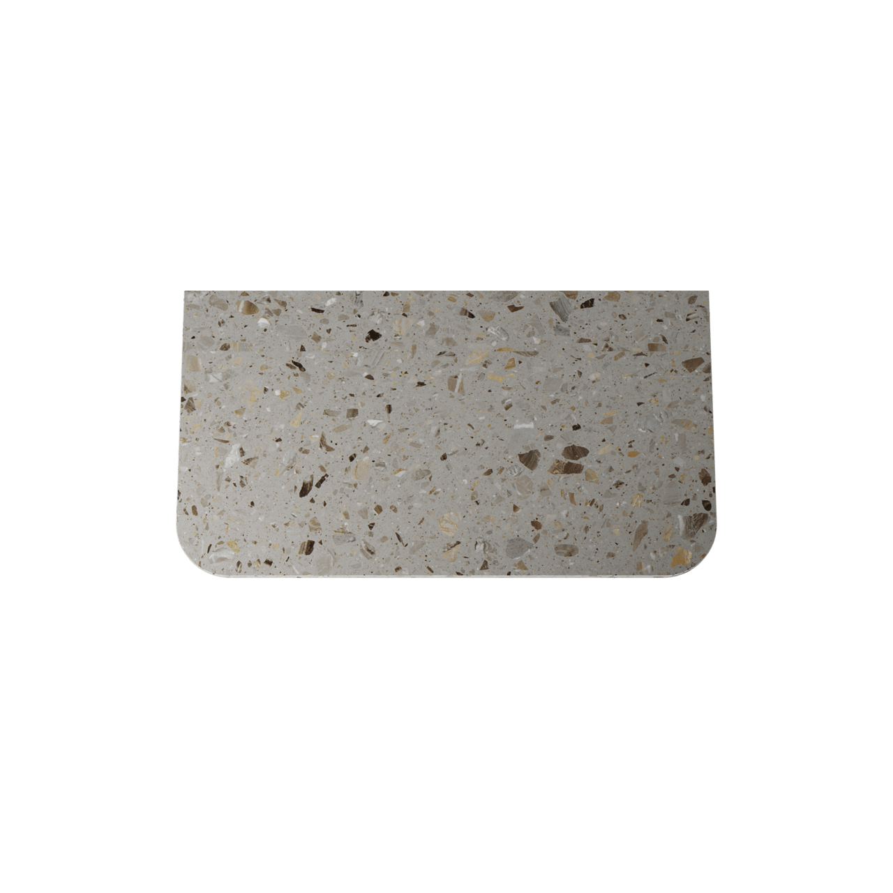 Balmani Moon enkel of dubbel wastafelblad terrazzo greige 100 x 55 cm