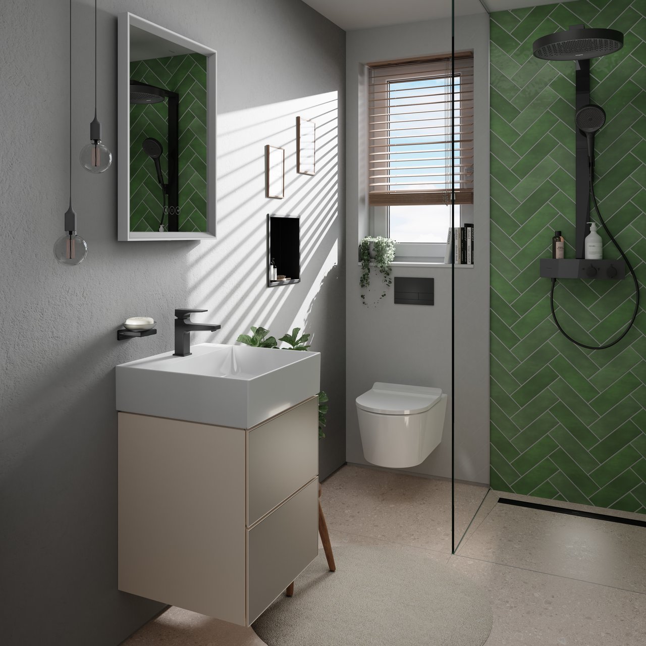 Hansgrohe Elupura S hangend toilet Hoogglans Wit randloos