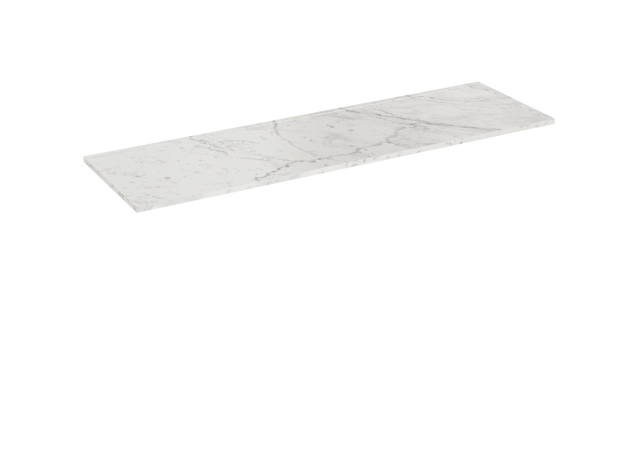 Balmani Bordo enkel of dubbel tablet Carrara marmer 160 x 49 cm