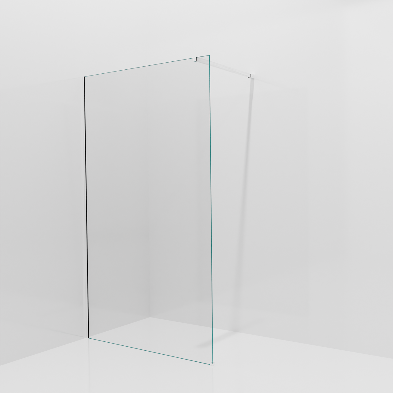 Balmani Modular Walk-In Dusche: 120 x 200 cm, Klarglas, inklusive Coating, Profil Chrom glänzend