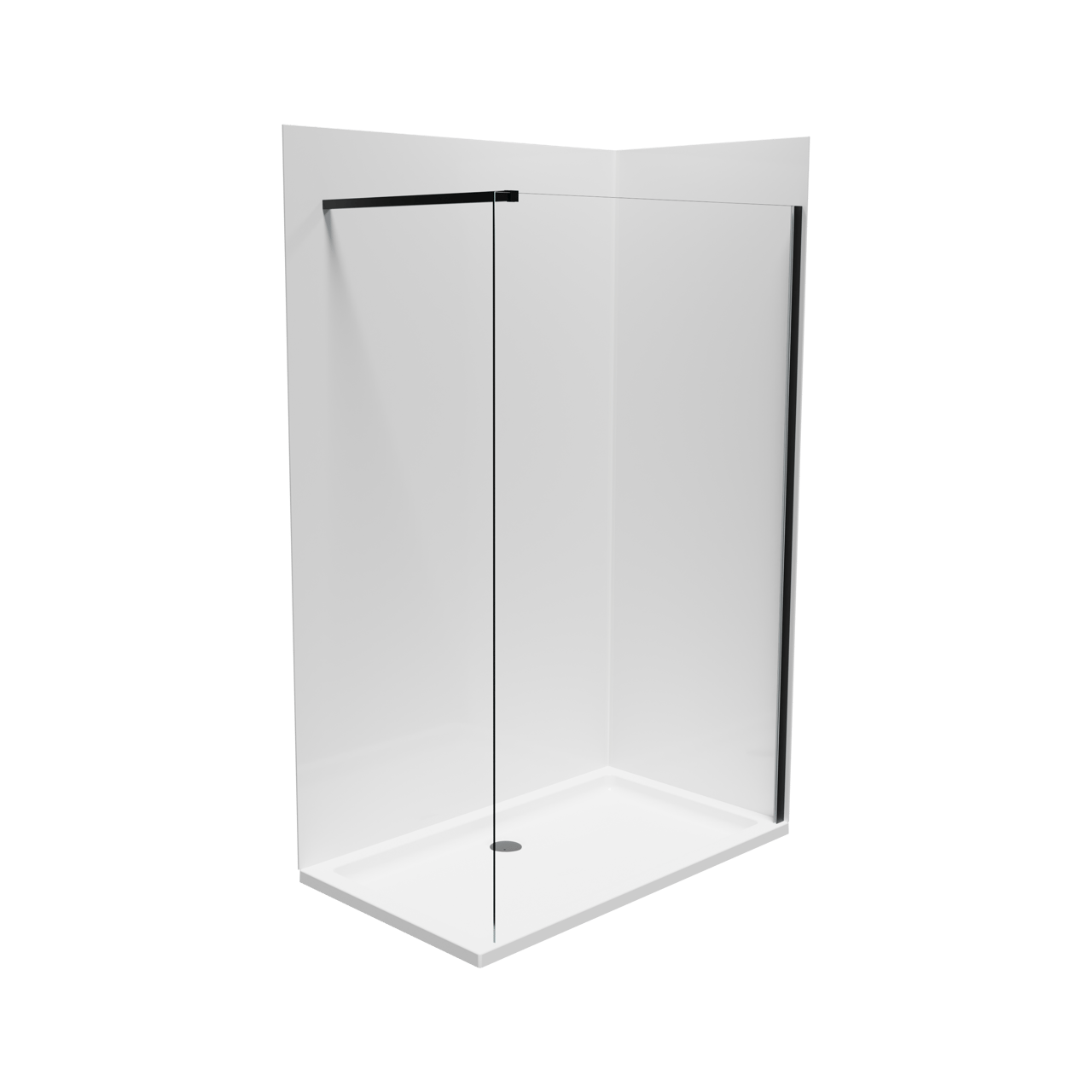 Linie Wall set douchewandbekleding 140 x 80 x 220 cm acryl glanzend wit