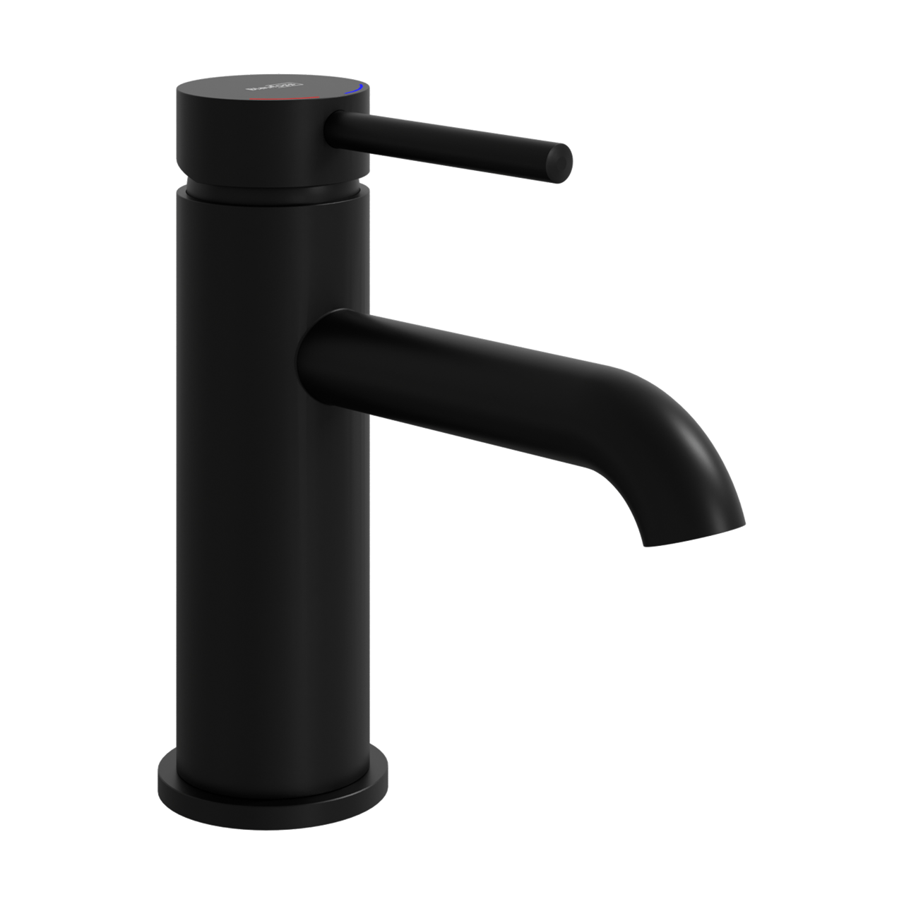 Blaufoss Round wastafelkraan mat zwart