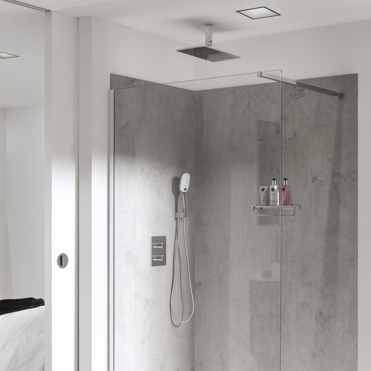 Blaufoss Smartbox de Luxe thermostat de douche encastré 2 fonctions chrome brillant