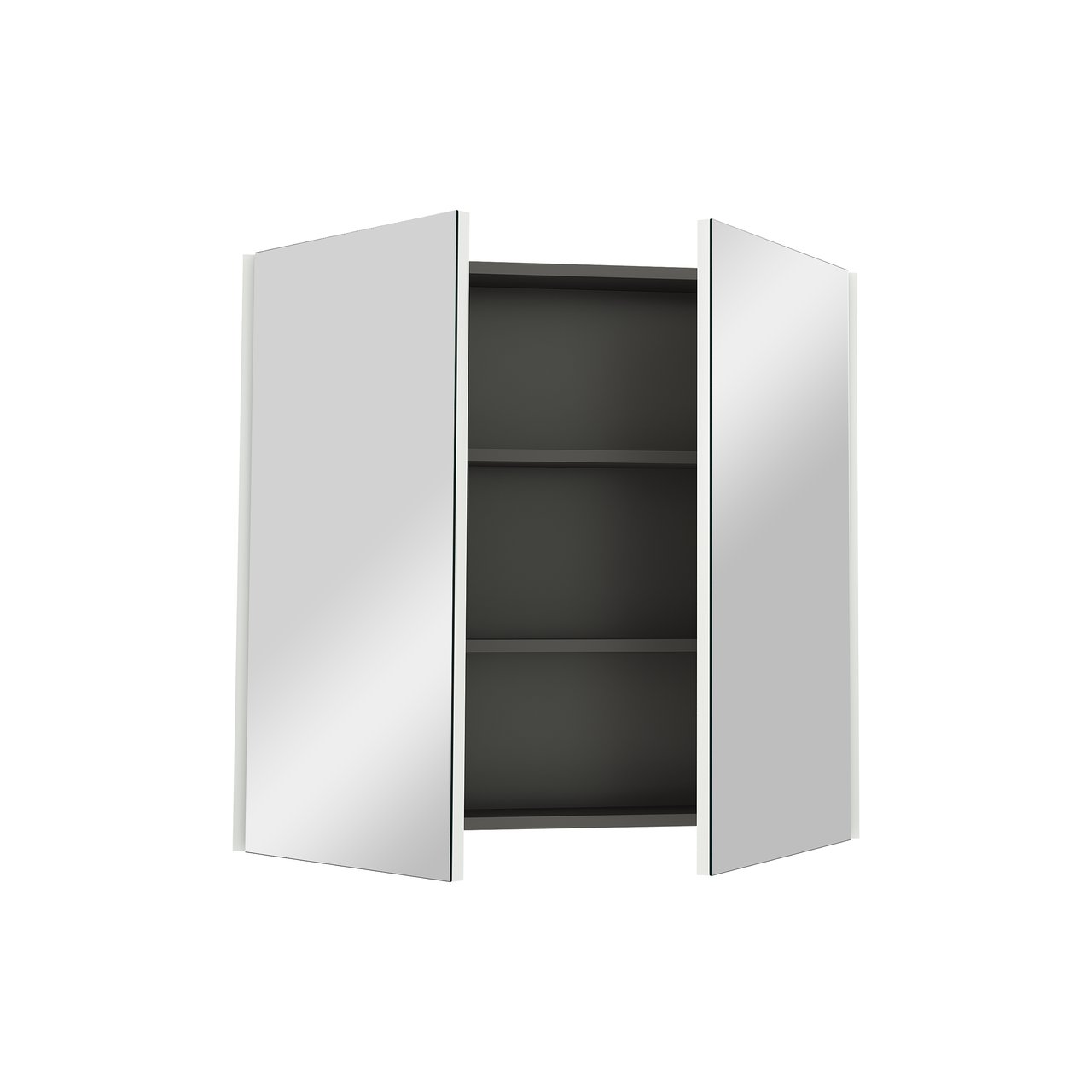 Linie Montro armoire de toilette 80 x 75 cm blanc mat