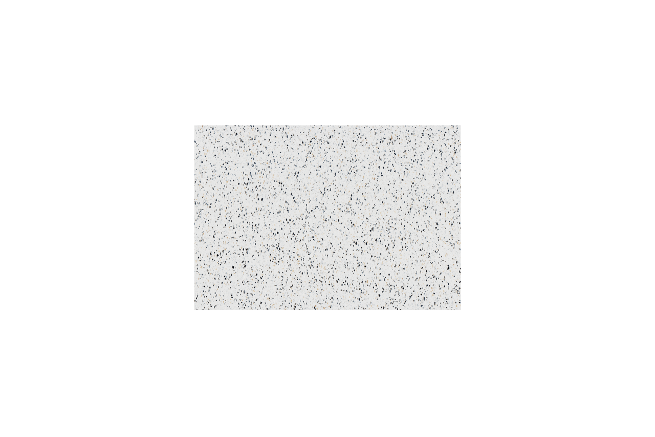 Storke Tavola Einzel Waschtischplatte Weiß/Schwarz Terrazzo Matt 75 x 52 cm