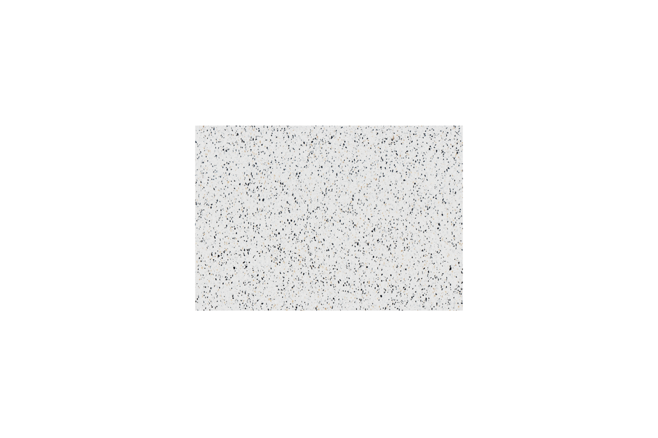 Storke Tavola Einzel Waschtischplatte Weiß/Schwarz Terrazzo Matt 75 x 52 cm