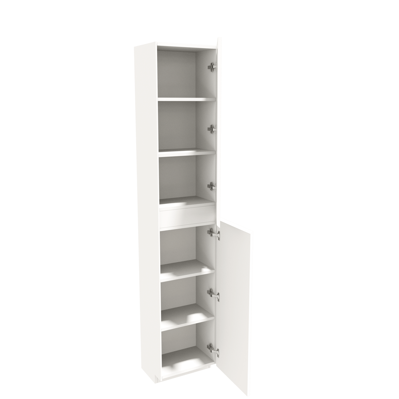 Storke Edge Badhochschrank: Stehend, rechts, Weiß matt, 40 x 30 x 200 cm