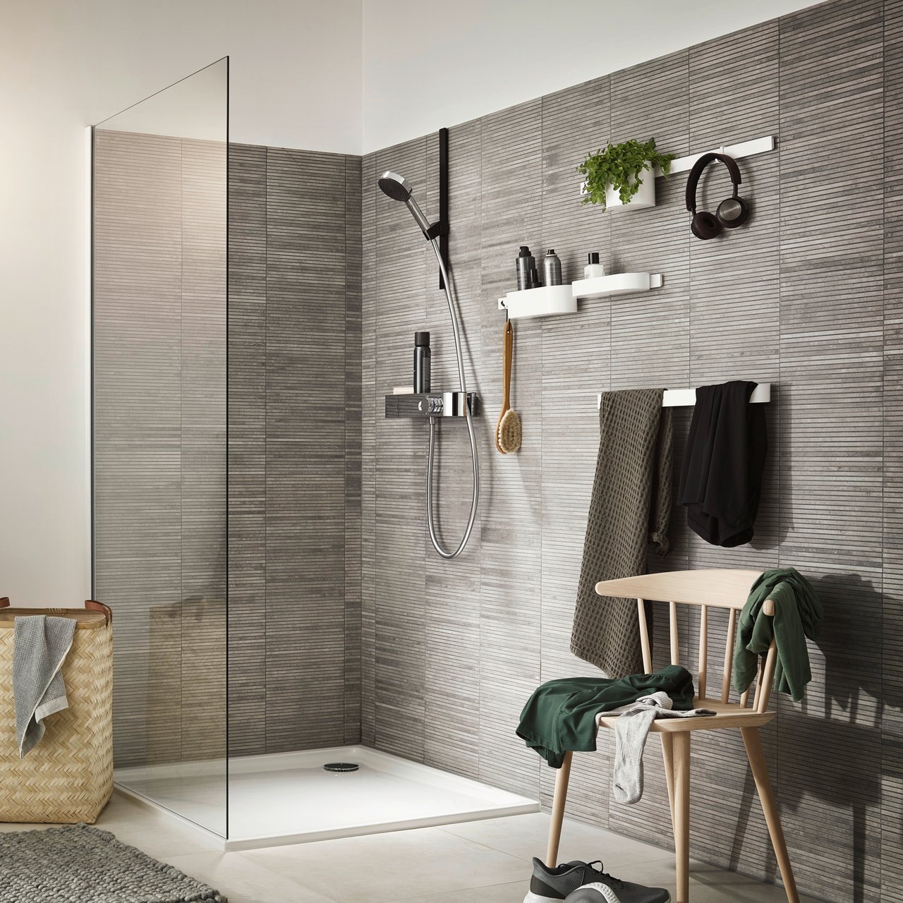 Hansgrohe ShowerTablet 400 thermostatische kraan douchekraan Mat Zwart