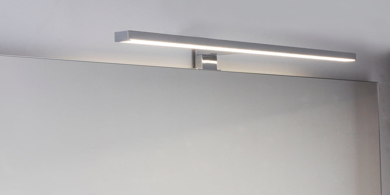 Balmani Cubico LED luminaire 65 cm chrome, 4100K