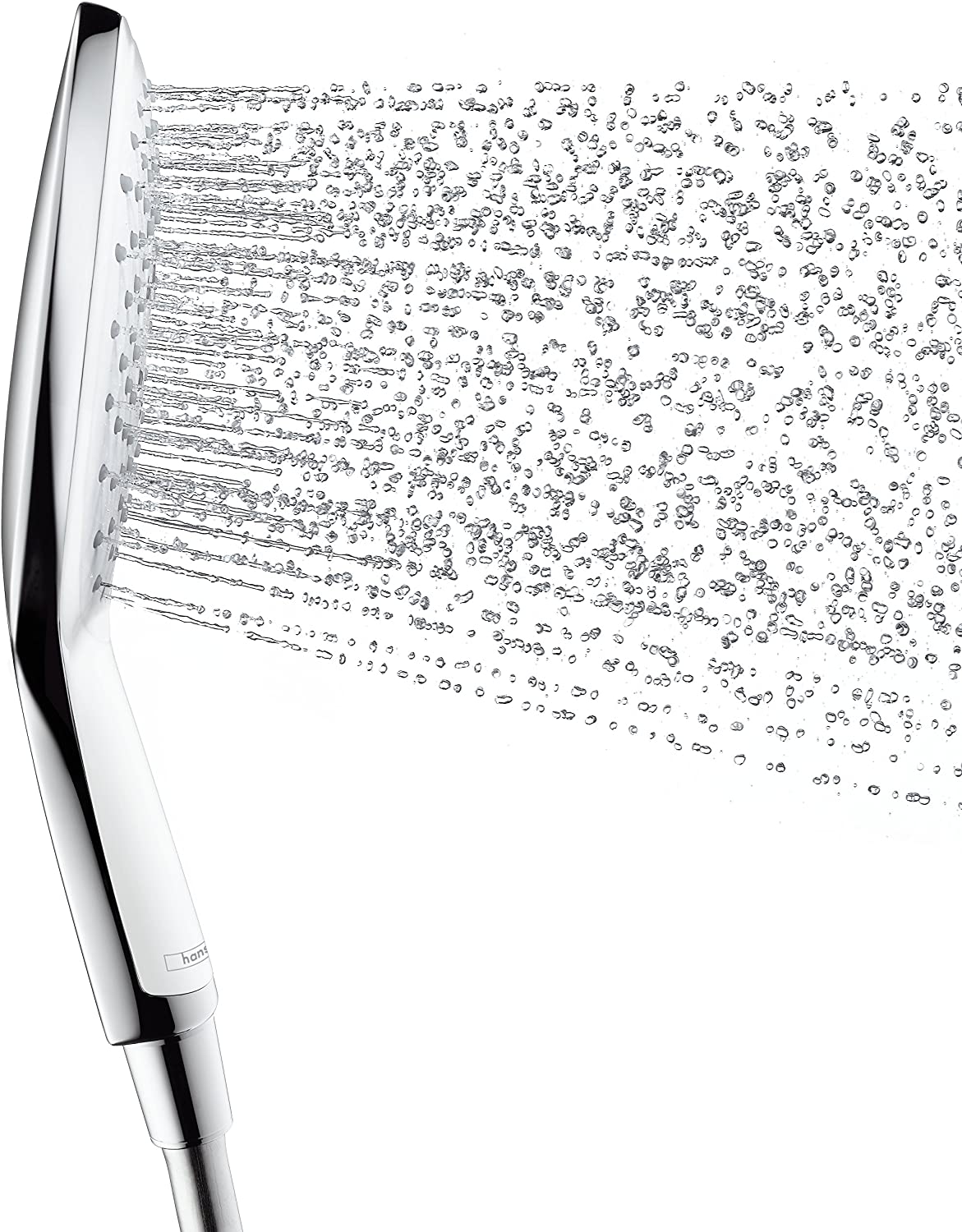 Hansgrohe Raindance Select S 150 Ecosmart Handbrause, 3 Strahlfunktionen, Chrom Glänzend und weiß