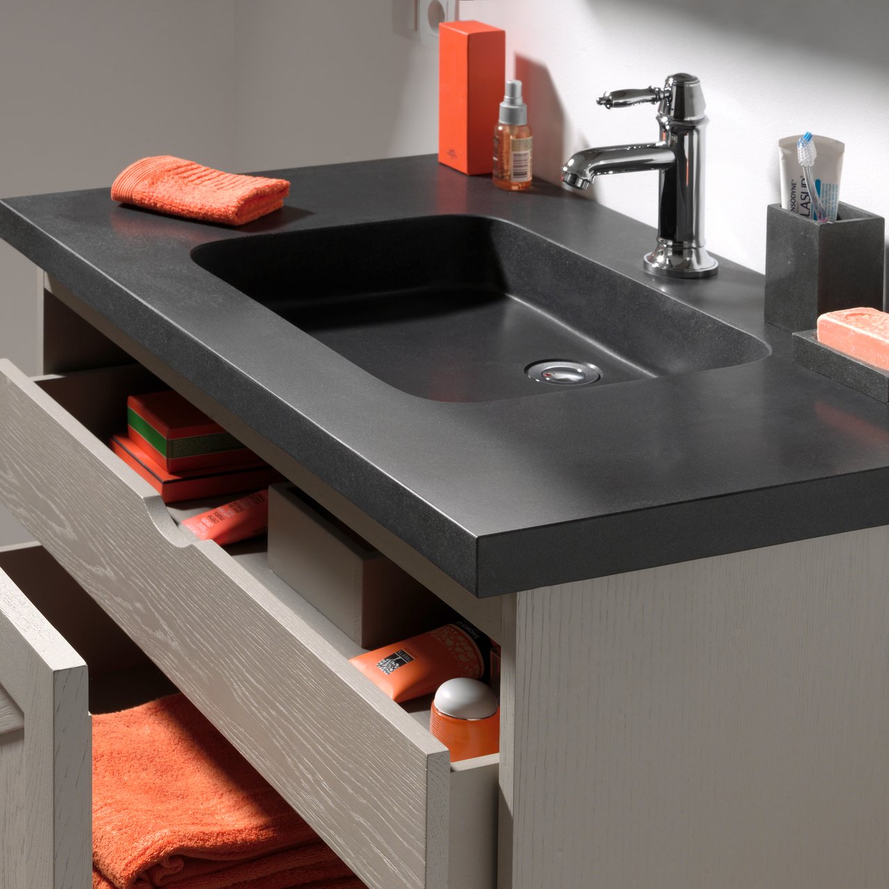 Balmani Napoli plan simple granite doux 90 x 55 cm