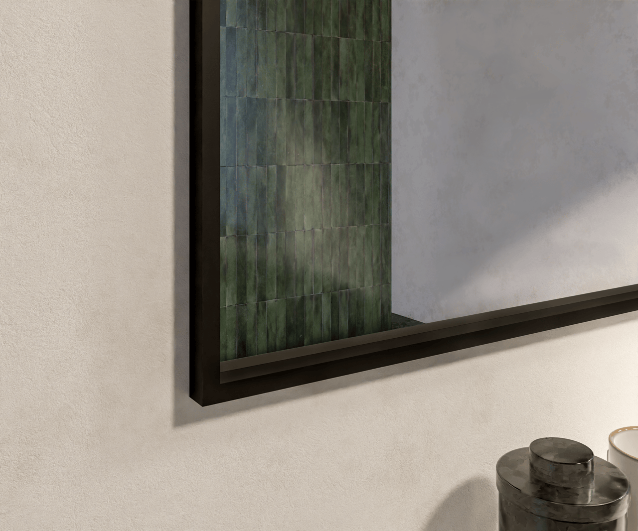 Balmani Expo miroir rectangulaire noir 120 x 65 cm