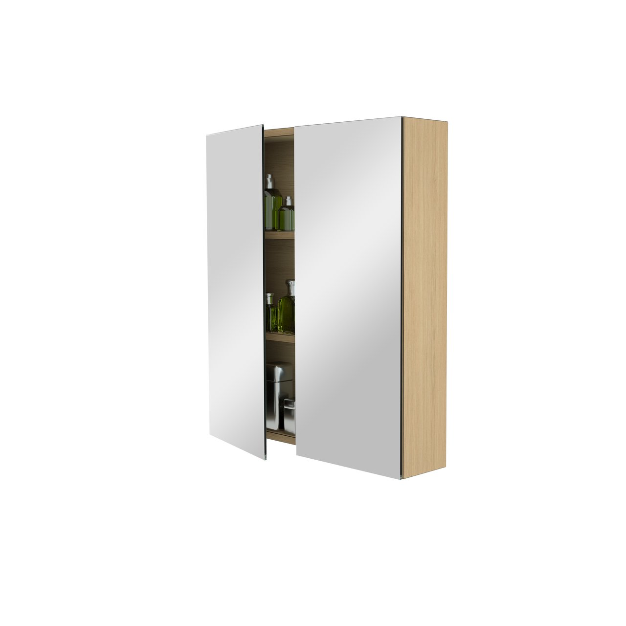 Storke Reflecta spiegelkast 65 x 75 cm naturel eiken