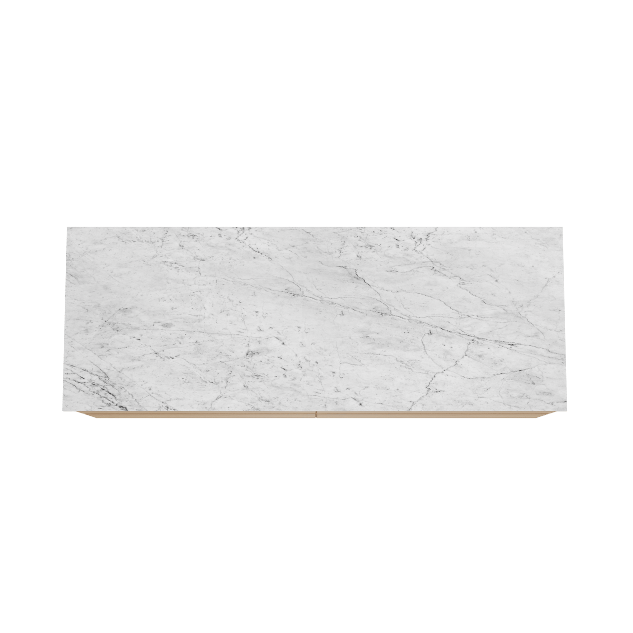 Balmani Mitra meuble salle de bains suspendu 150 x 55 cm chêne naturel avec Stretto tablette simple ou double en marbre carrara