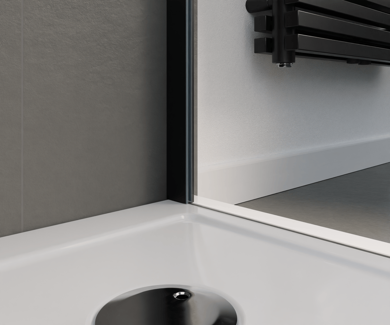 Luca Varess Soft receveur de douche 160 x 90 cm acrylique blanc brillant