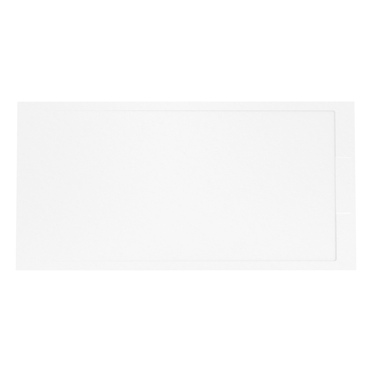 Balmani Indus douchebak 180 x 90 cm composietmarmer mat wit leisteenstructuur