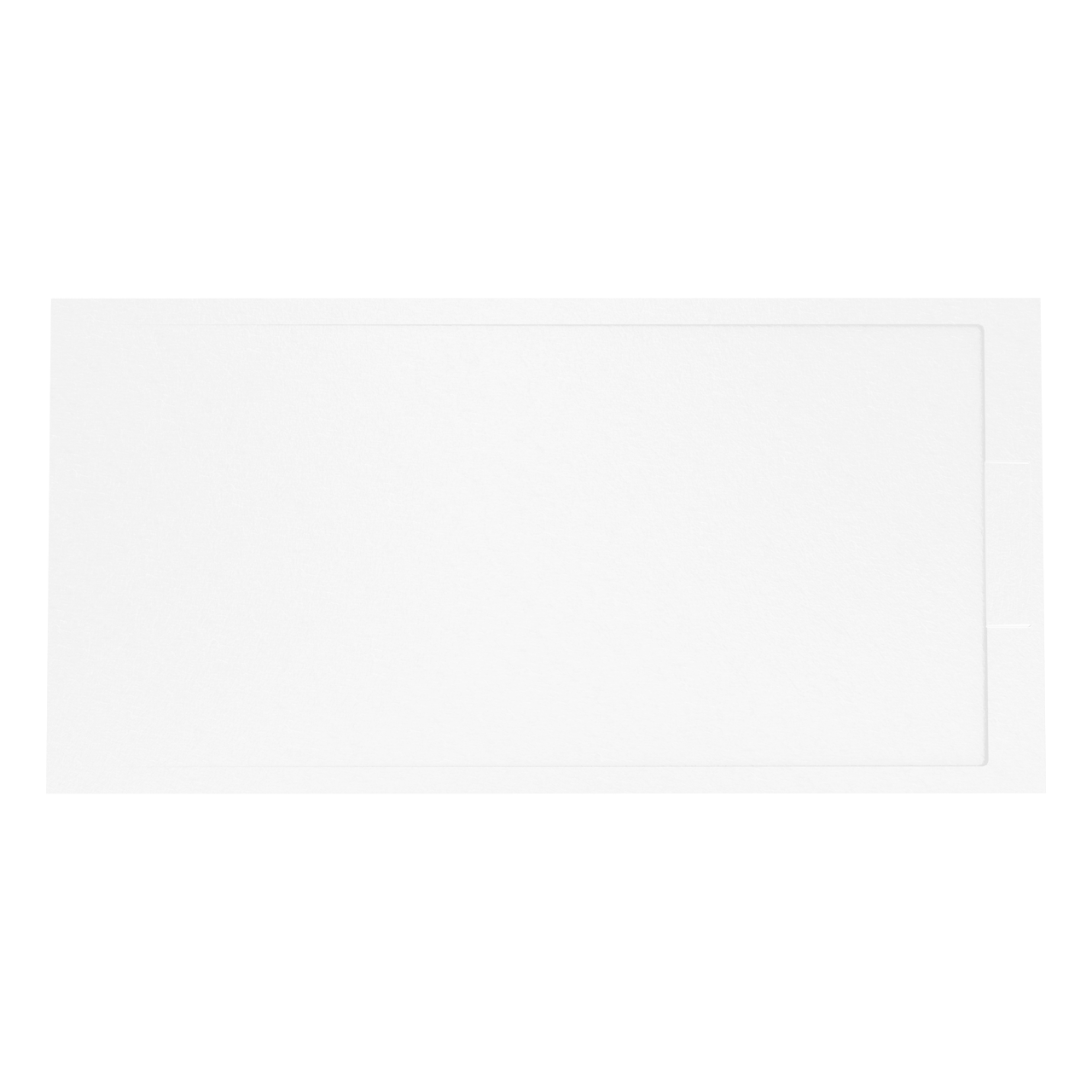 Balmani Indus douchebak 180 x 90 cm composietmarmer mat wit leisteenstructuur