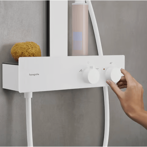 Hansgrohe Rainfinity 360 regendoucheset met ShowerTablet 350 mat wit