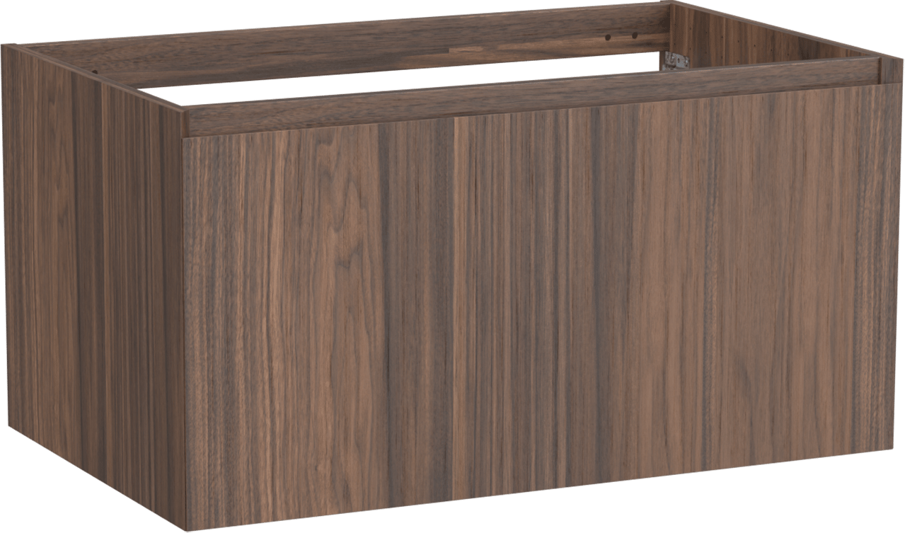 Balmani Idra zwevende wastafelonderkast 90 x 55 cm fineer notenhout 2 lades