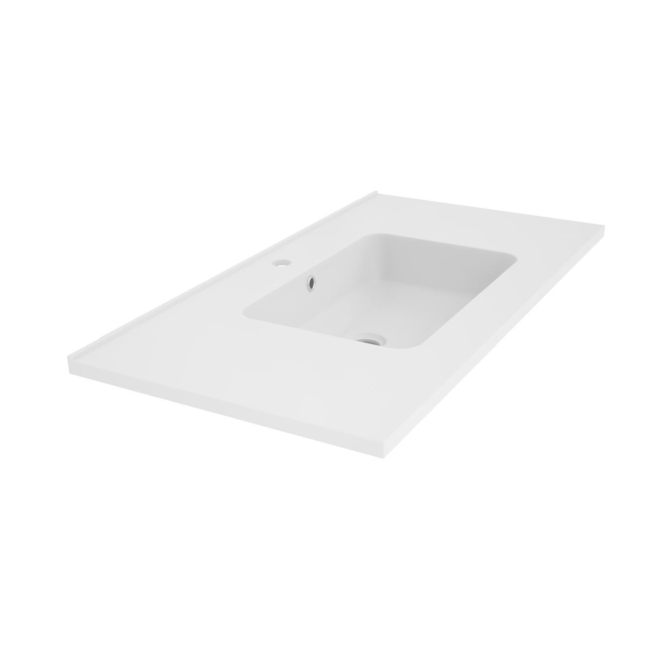 Linie Vano Einzelwaschtisch matter Marmorkomposit 90 x 46 cm