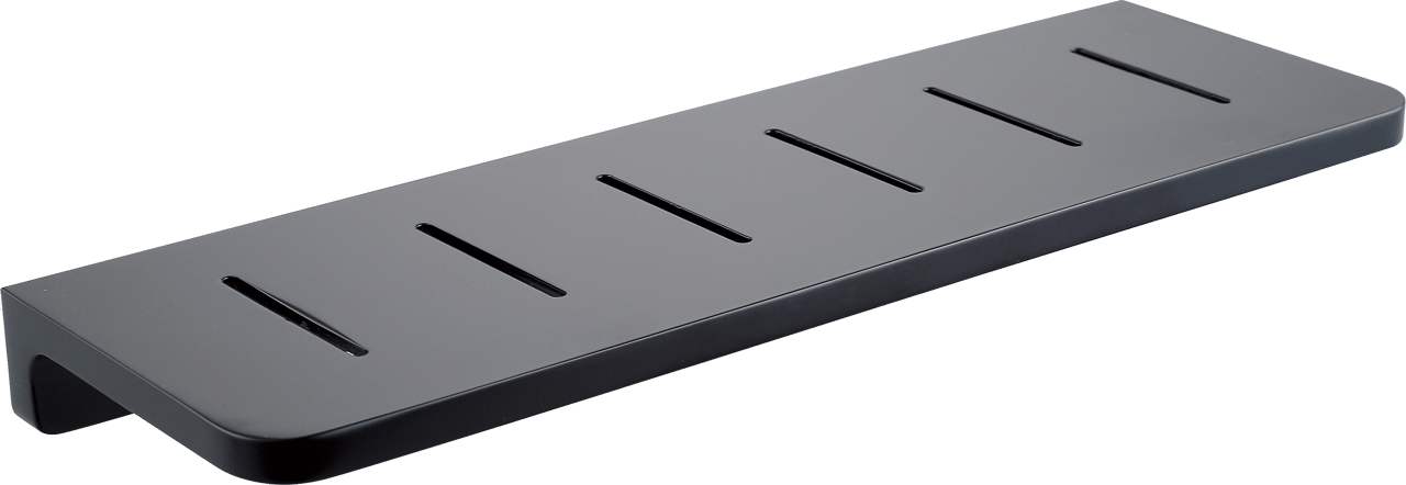 Blaufoss Leaf Seifenregal, schwarz matt, 30 cm