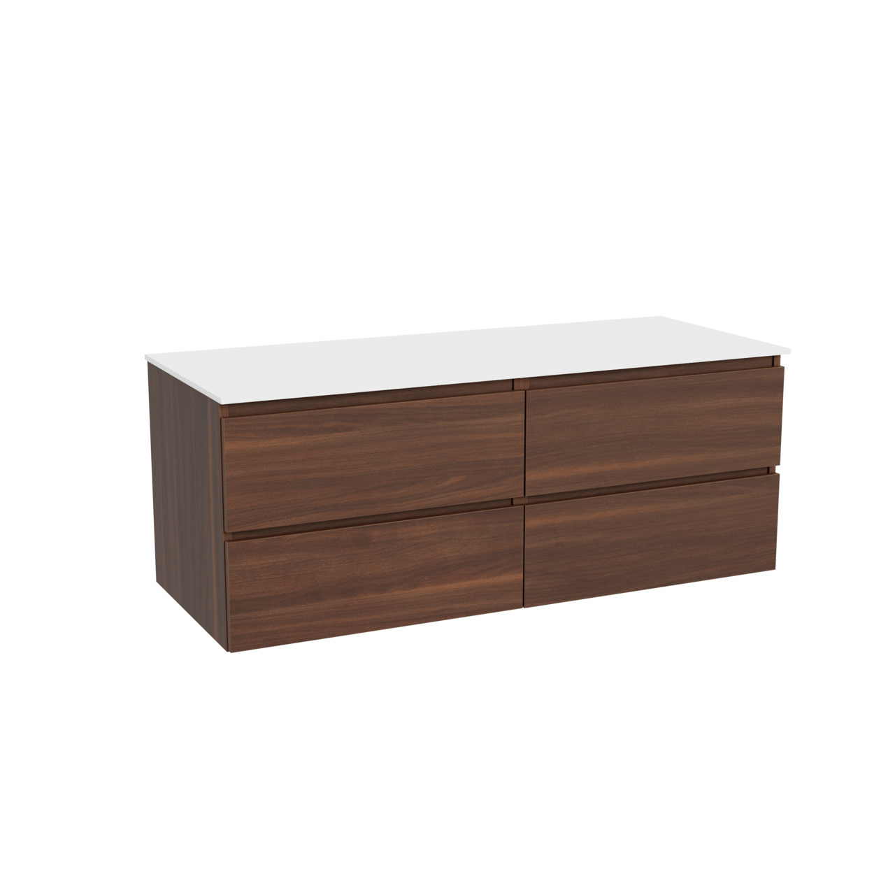 Balmani Lucida Badmöbel Set mit Stretto Waschtischplatte für Aufsatzwaschbecken