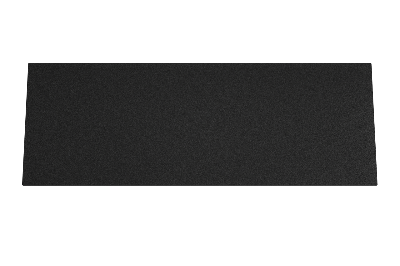 Storke Panton enkele of dubbele tablet mat zwarte gepoedercoate mdf 145 x 52 cm