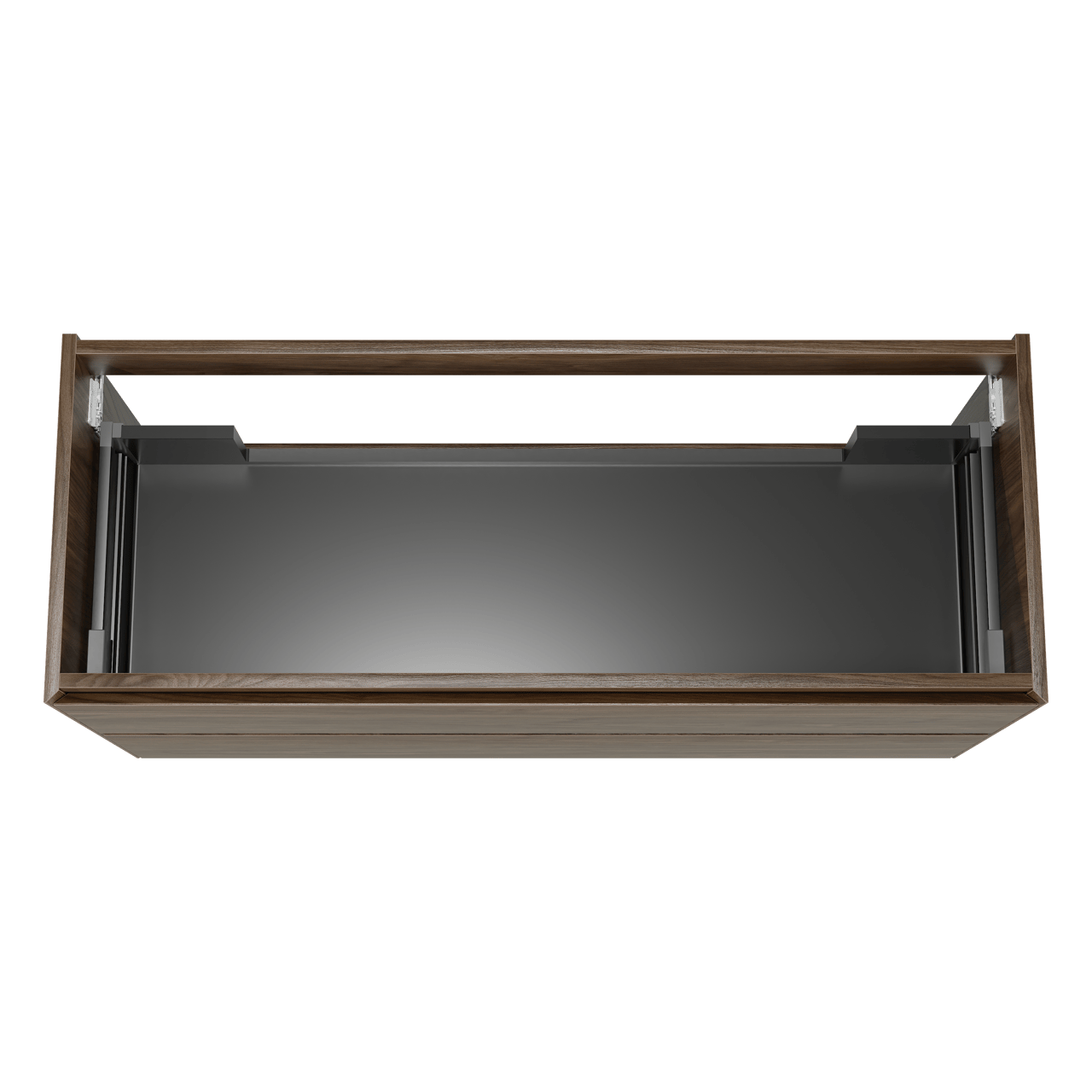 Balmani Mitra Compact hängendes möbelstück Waschtischunterschränke 120 x 46 cm amerikanischer nussbaum 2 Schubladen